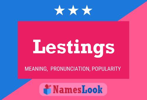 Lestings Name Poster