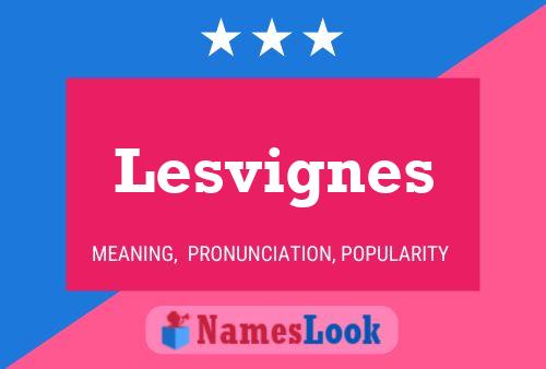 Lesvignes Name Poster