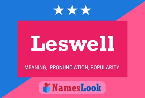 Leswell Name Poster