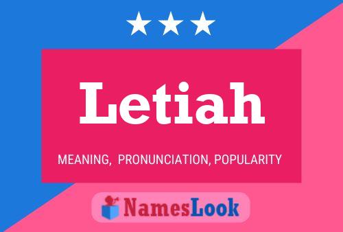 Letiah Name Poster