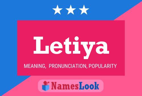 Letiya Name Poster