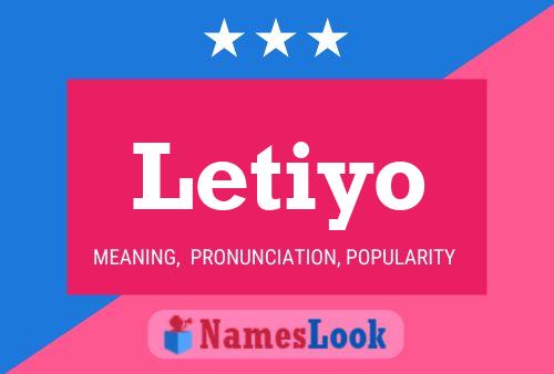 Letiyo Name Poster