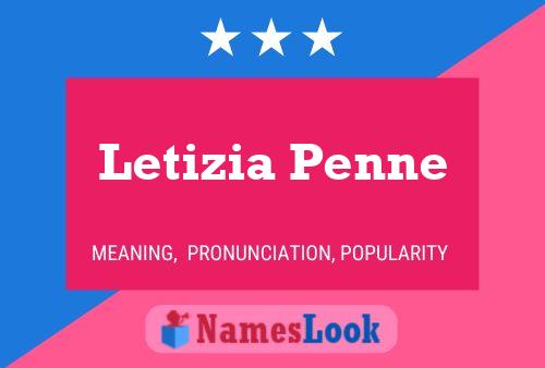 Letizia Penne Name Poster