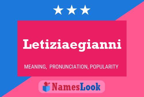 Letiziaegianni Name Poster