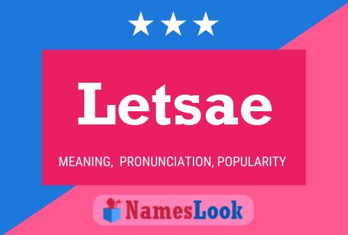 Letsae Name Poster