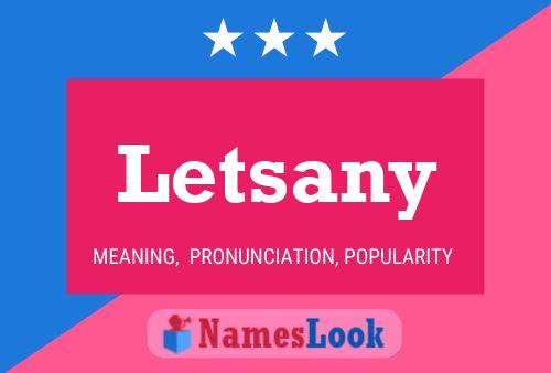 Letsany Name Poster