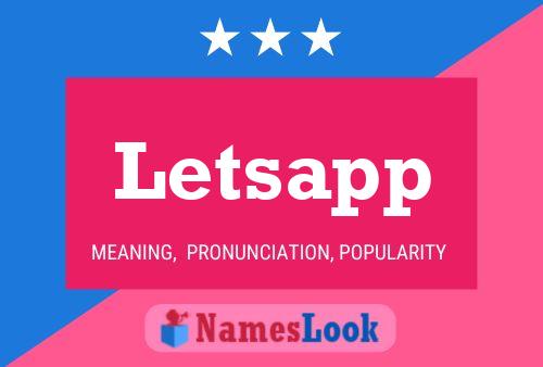 Letsapp Name Poster