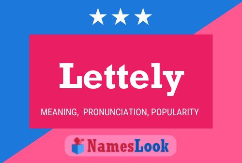 Lettely Name Poster