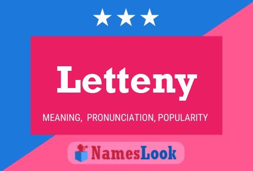 Letteny Name Poster