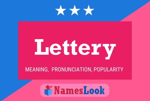 Lettery Name Poster