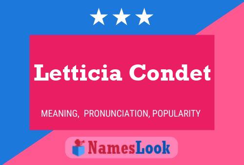 Letticia Condet Name Poster