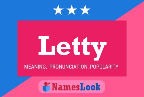 Letty Name Poster