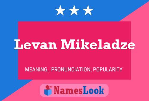 Levan Mikeladze Name Poster