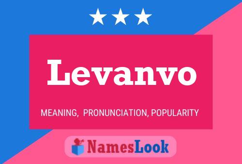 Levanvo Name Poster