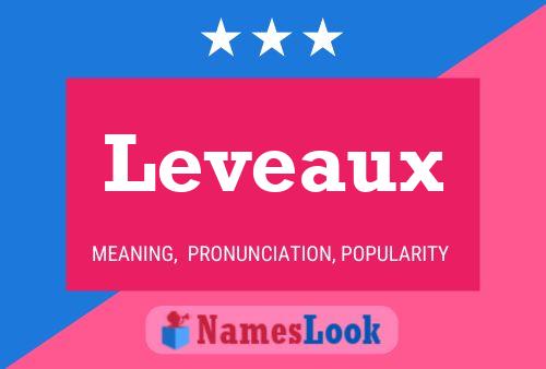 Leveaux Name Poster