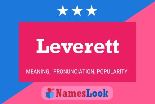 Leverett Name Poster