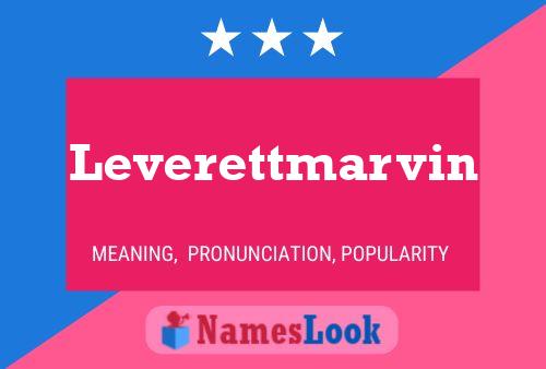 Leverettmarvin Name Poster