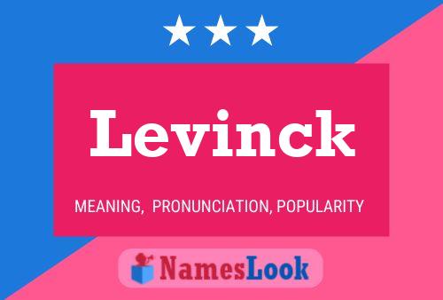 Levinck Name Poster