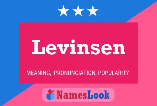 Levinsen Name Poster