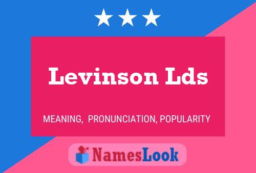 Levinson Lds Name Poster