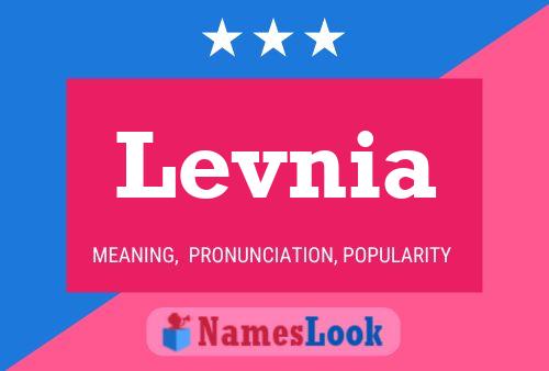 Levnia Name Poster