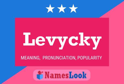 Levycky Name Poster