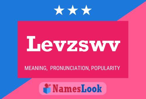 Levzswv Name Poster