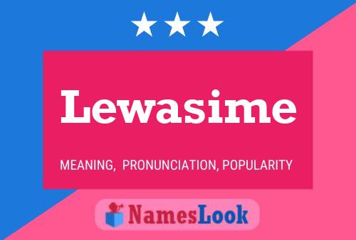 Lewasime Name Poster