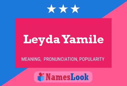 Leyda Yamile Name Poster