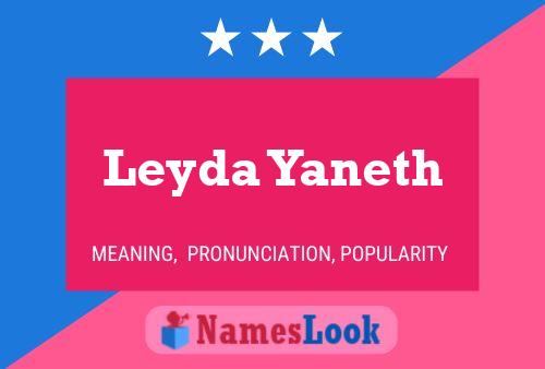 Leyda Yaneth Name Poster