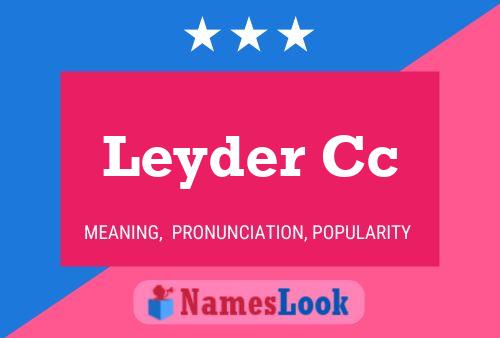 Leyder Cc Name Poster