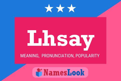 Lhsay Name Poster