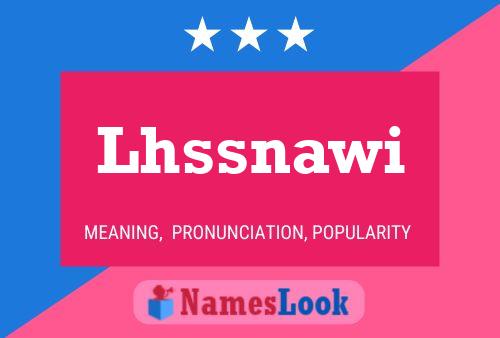 Lhssnawi Name Poster