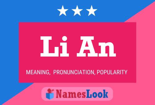 Li An Name Poster