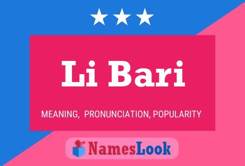 Li Bari Name Poster