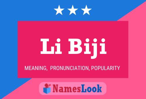 Li Biji Name Poster