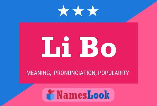 Li Bo Name Poster