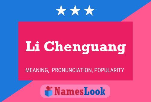 Li Chenguang Name Poster