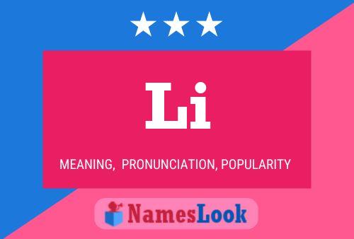 Li Name Poster