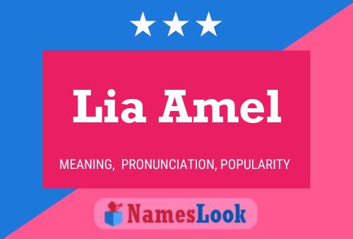 Lia Amel Name Poster