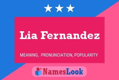 Lia Fernandez Name Poster