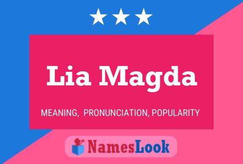 Lia Magda Name Poster