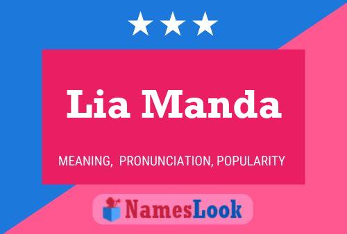 Lia Manda Name Poster