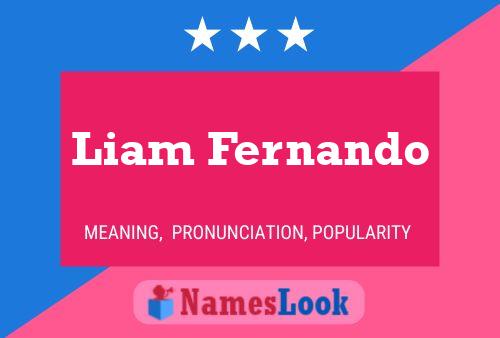 Liam Fernando Name Poster