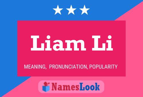 Liam Li Name Poster