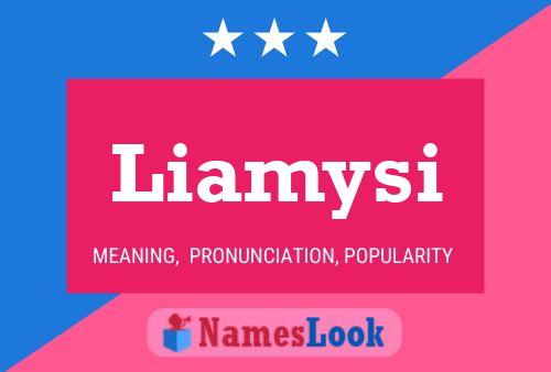 Liamysi Name Poster