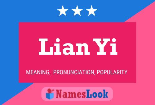 Lian Yi Name Poster