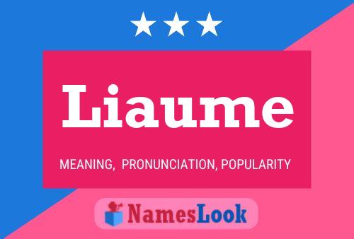 Liaume Name Poster