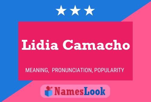 Lidia Camacho Name Poster