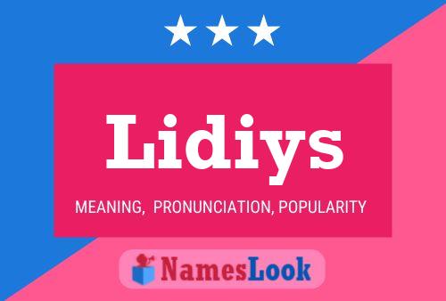 Lidiys Name Poster